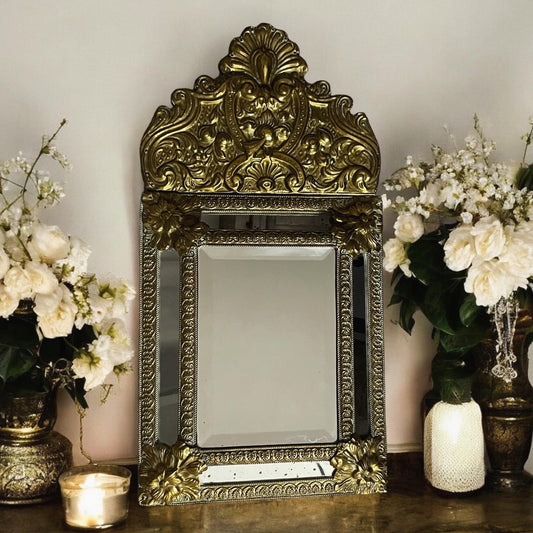 Vintage worked golden mirror