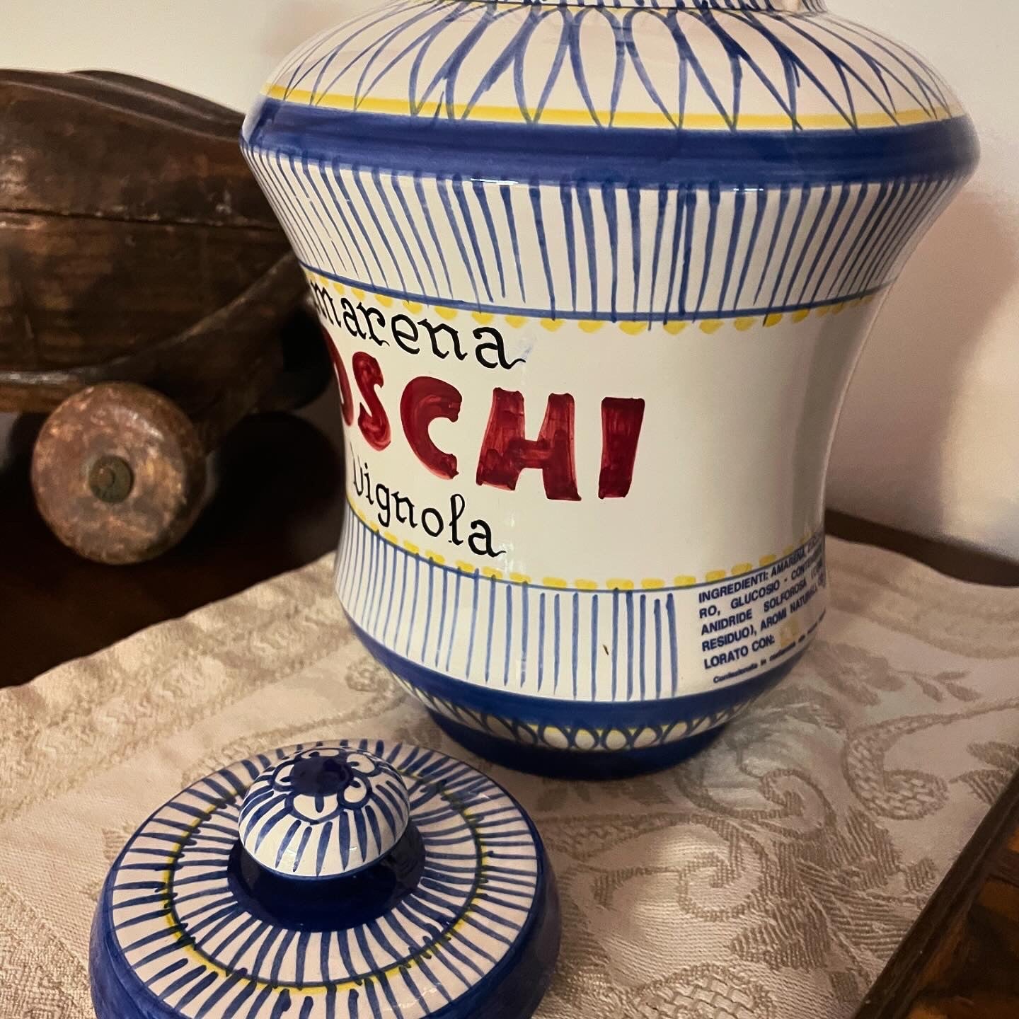 Vaso d’epoca Amarena Toschi Deruta