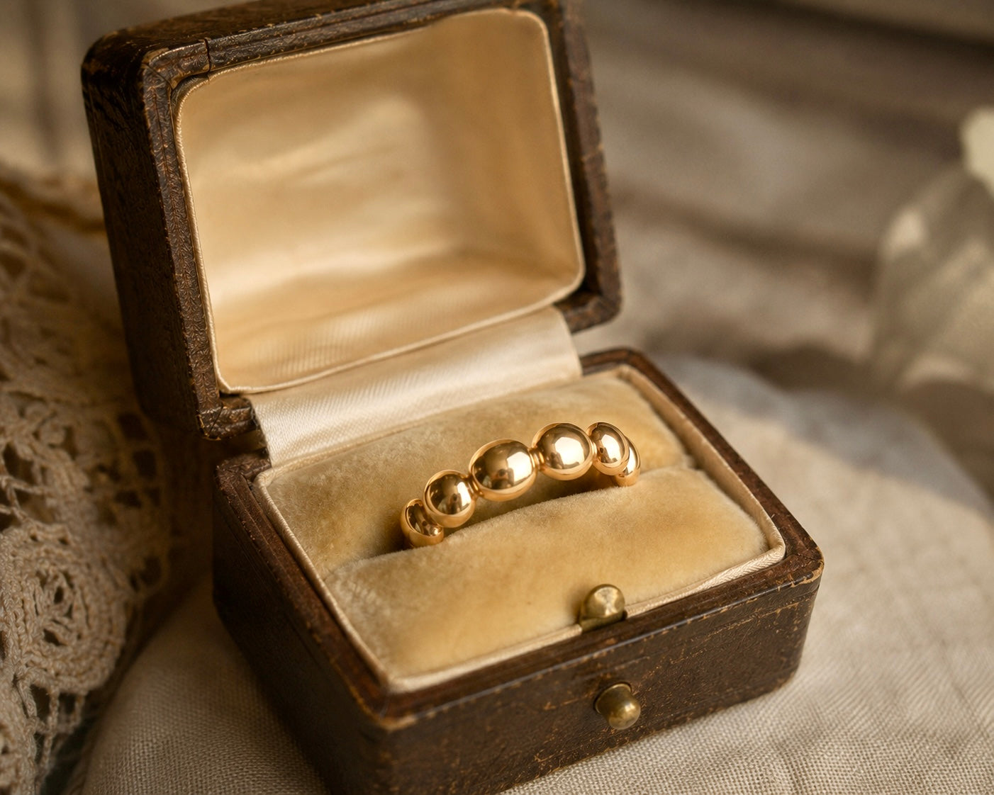 Anello fedina di fidanzamento placcata oro