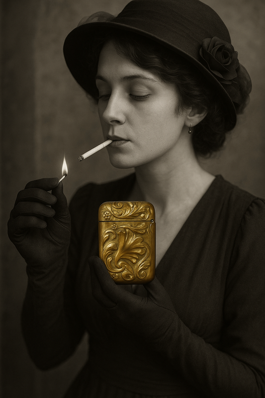 Vesta case porta fiammiferi Art Nouveau, primissimo ‘900
