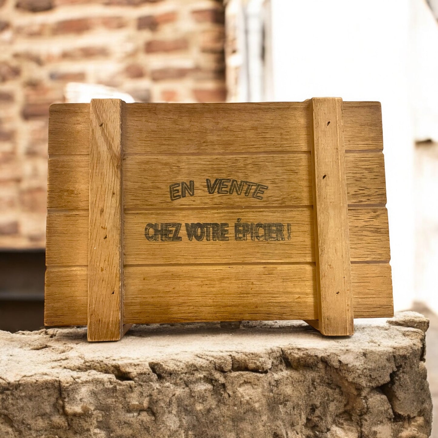 Cassetta Cioccolato pubblicitaria in legno anni 80