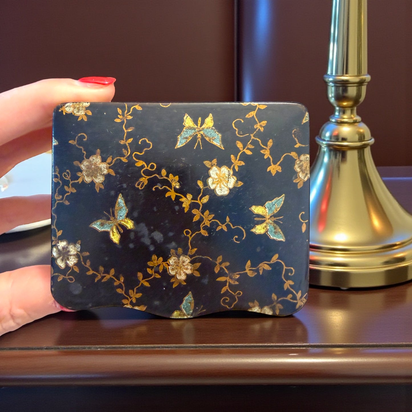 Antico Vesta Case in papier mâché Art Nouveau da casa