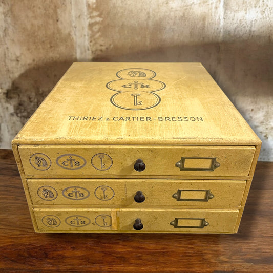 Cassettiera merceria anni ‘30 Thiriez Bressons in legno