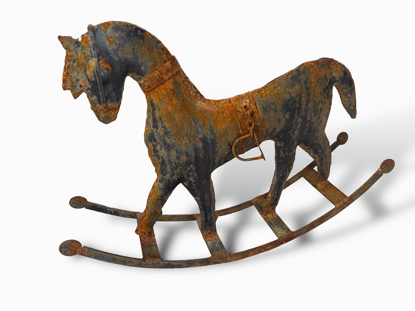 Iron rocking horse