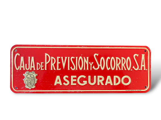 Spanish insurance sign