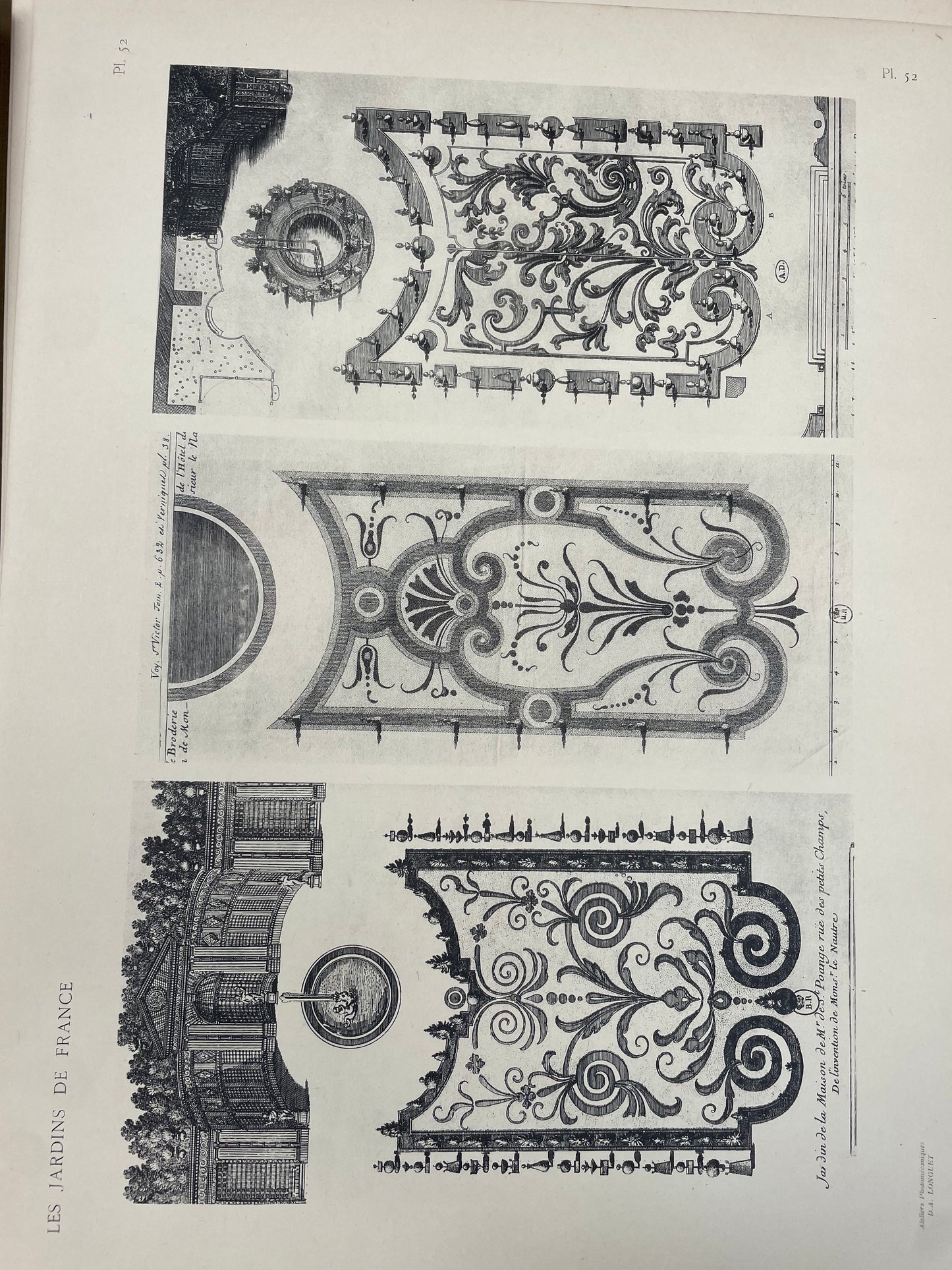 Opera completa Les jardins de France dedica dell’autore 1913 libro antico e raro