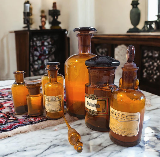 Antique Italian Pharmacy Bottles