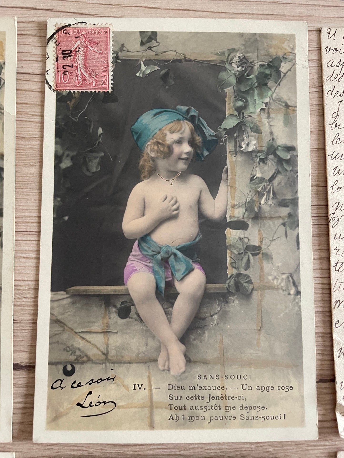 Collezione 6 cartoline 1904 fotografie virate, Sans Souci