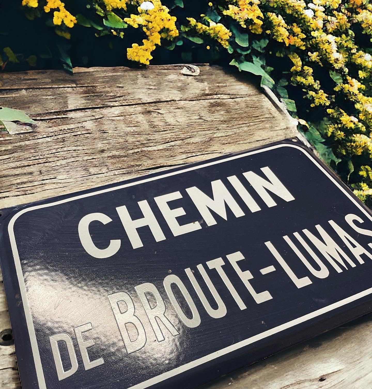 Plaque de rue Chemin