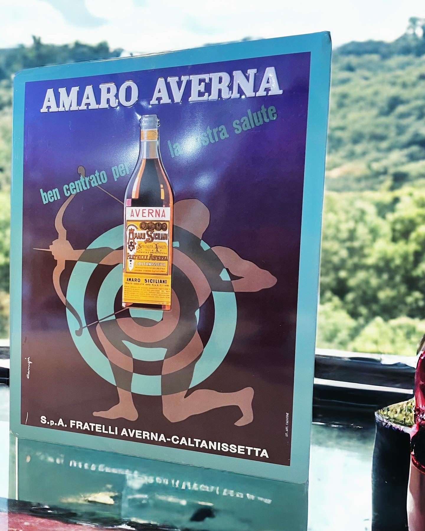 Insegna Amaro Averna anni 90