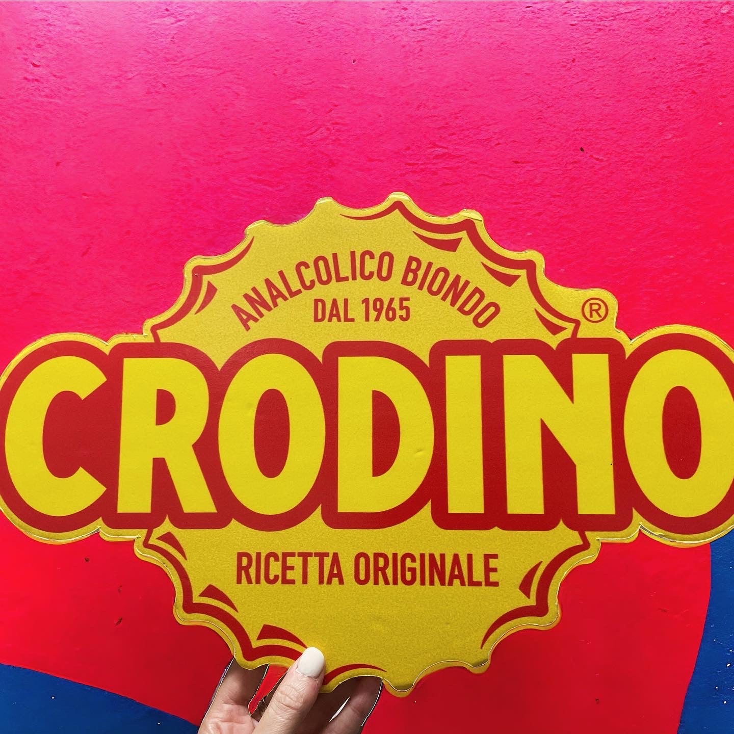 Crodino polystyrene sign ￼