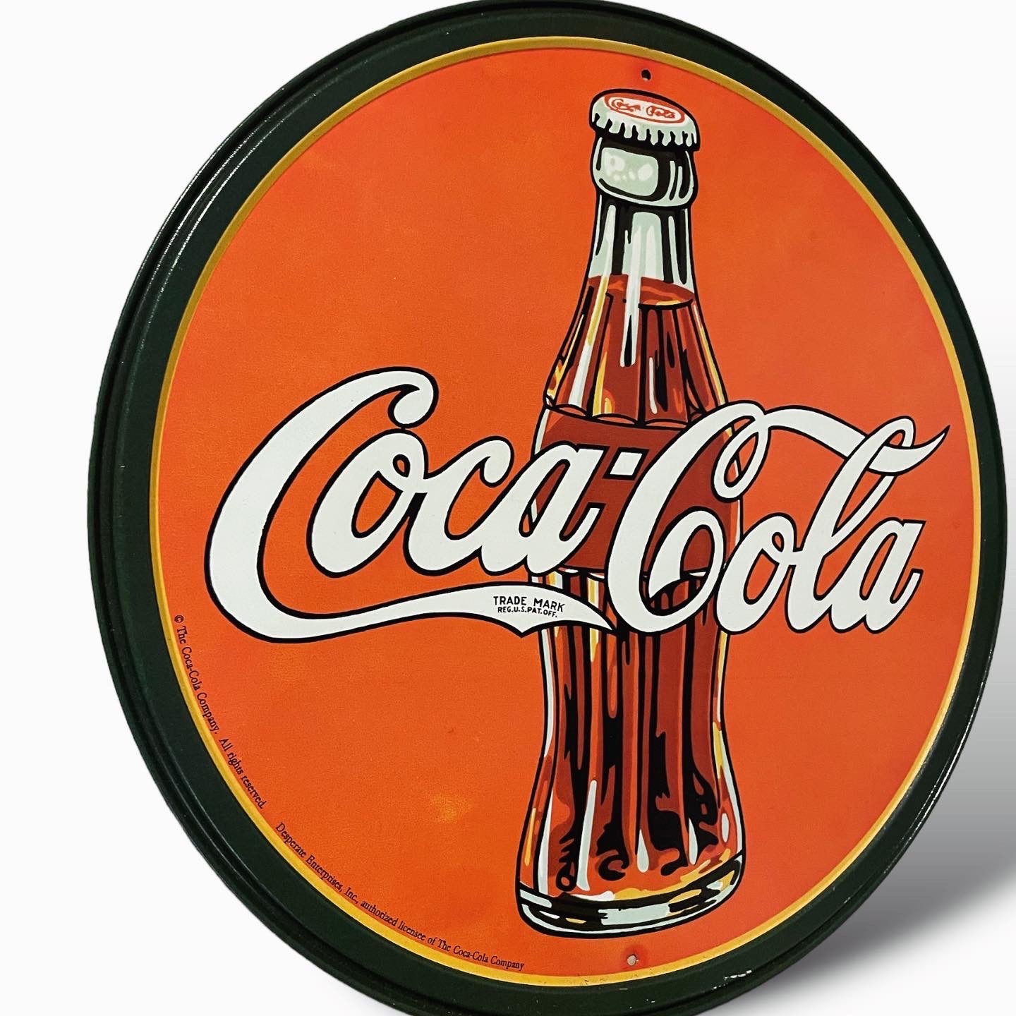 Coca-Cola Button Sign 2000s