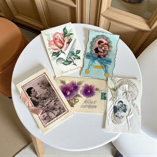 Collezione biglietti augurali antichi francesi