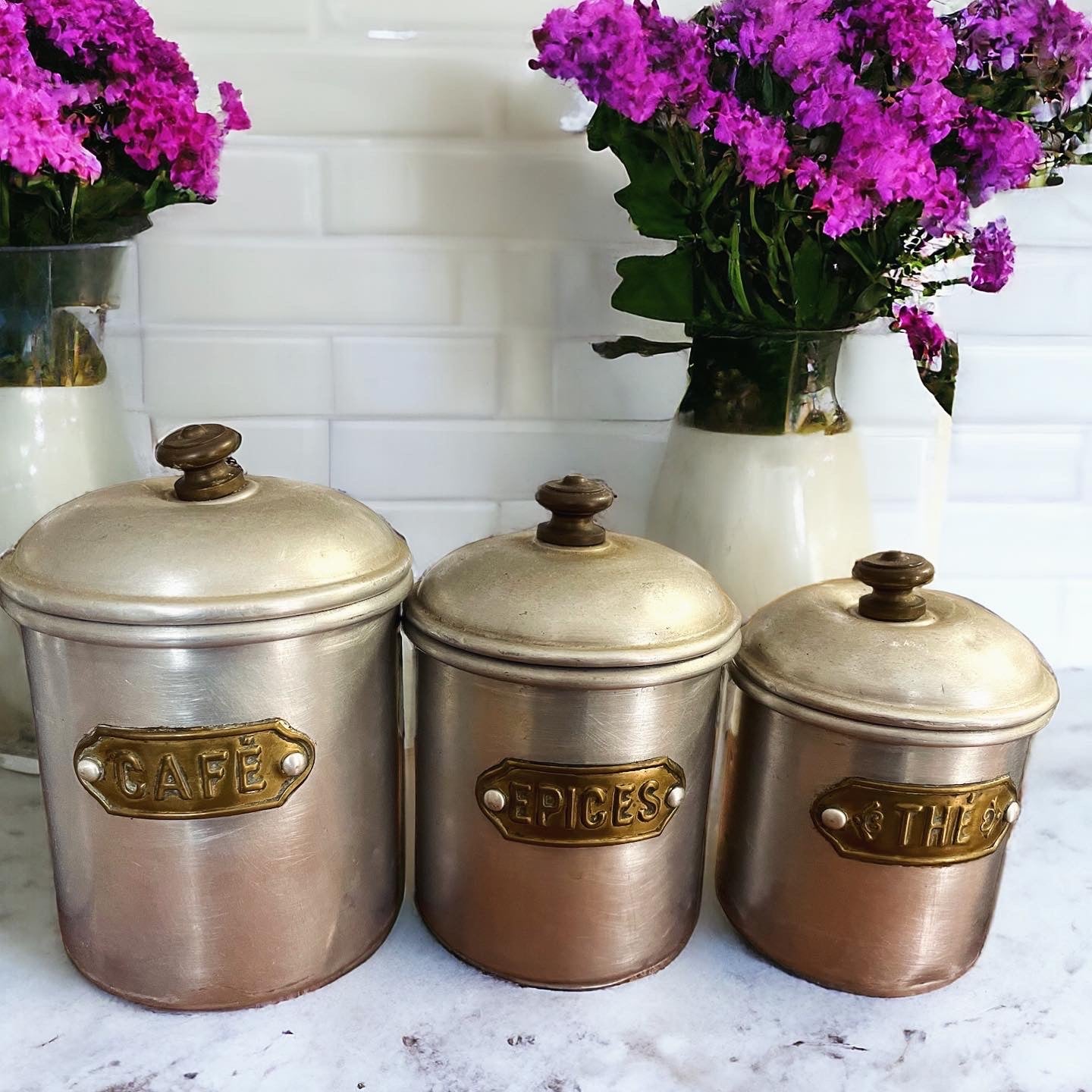 Set of antique Provencal jars