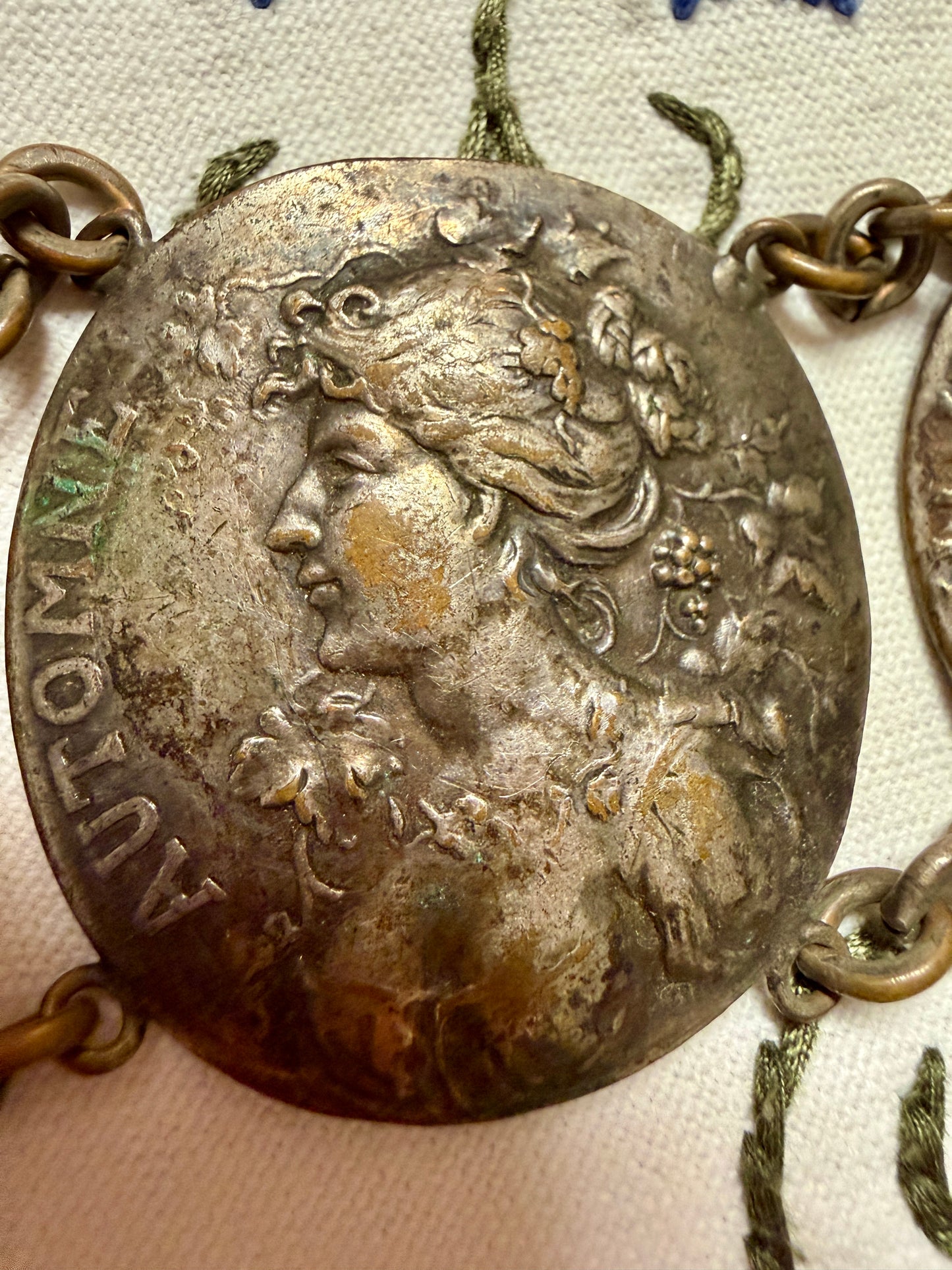 Bracciale allegorico quattro stagioni Art Nouveau, fine ‘800 primo ‘900