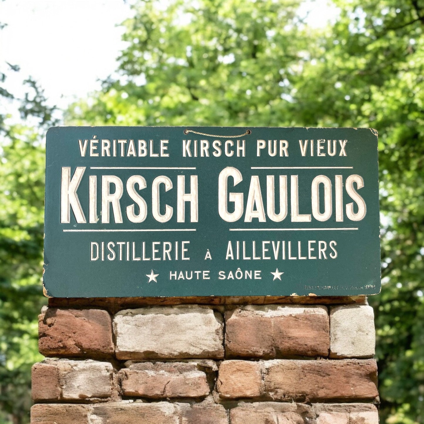 Insegna cartonata Kirsch Gaulois