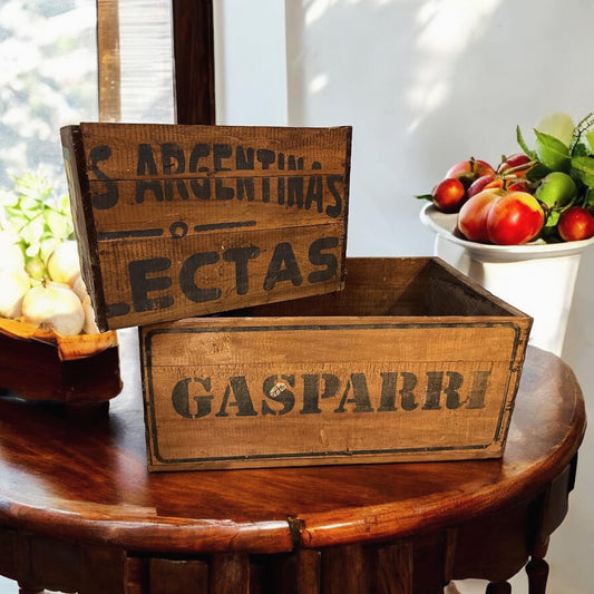 Pair of old fruit crates