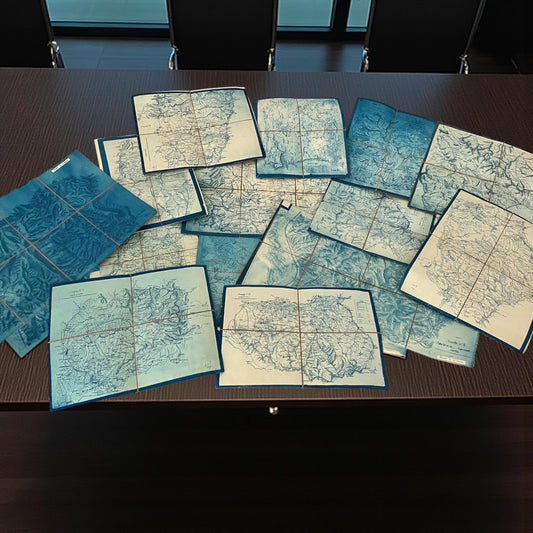 Lotto mappe francesi militari Stato Maggiore fine ‘800 frontiera Italia - Francia