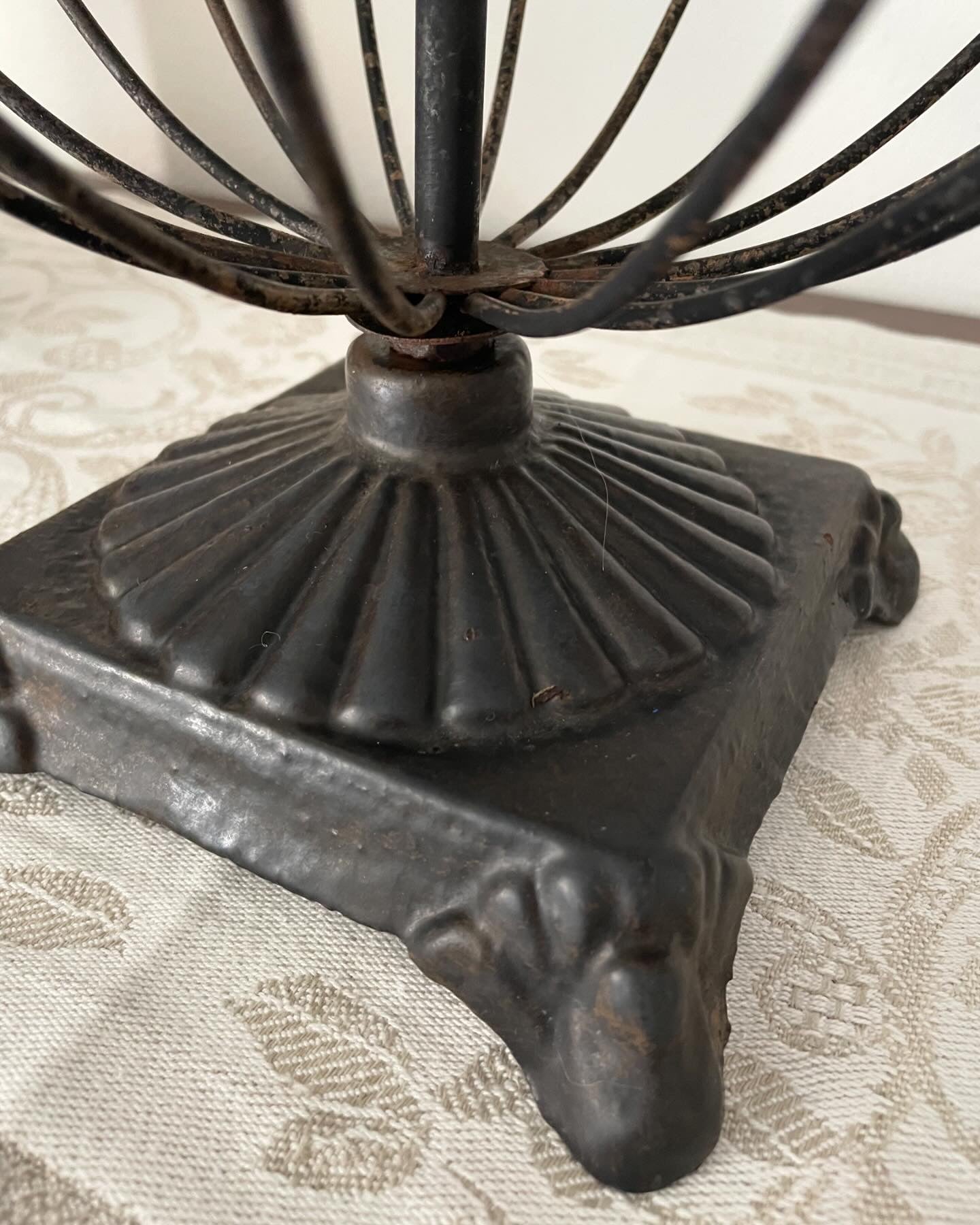 Vintage iron fruit stand