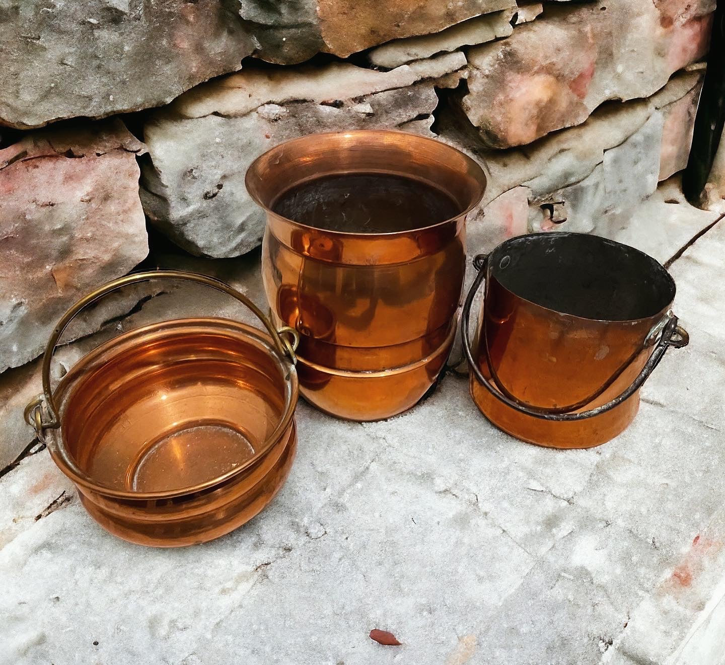 Copper bowl set