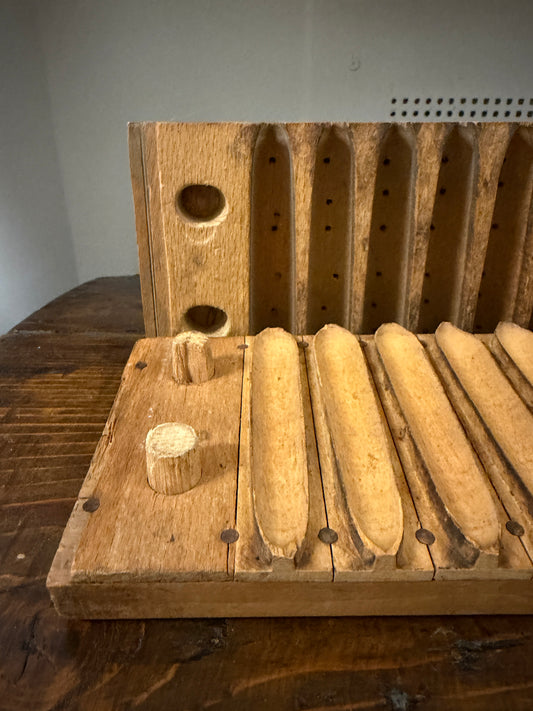 Antica pressa per sigari primo ‘900 legno massello