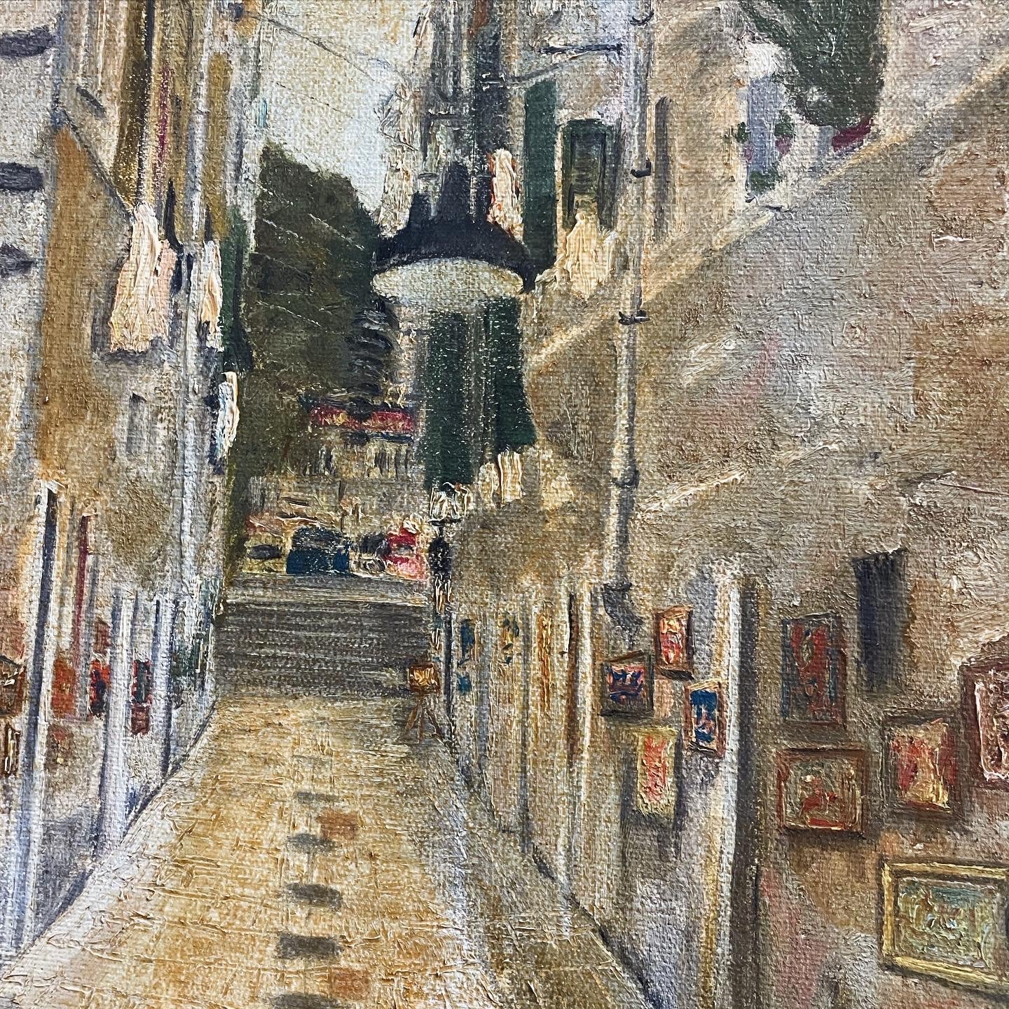 Franzitto oil on canvas 1975 old city