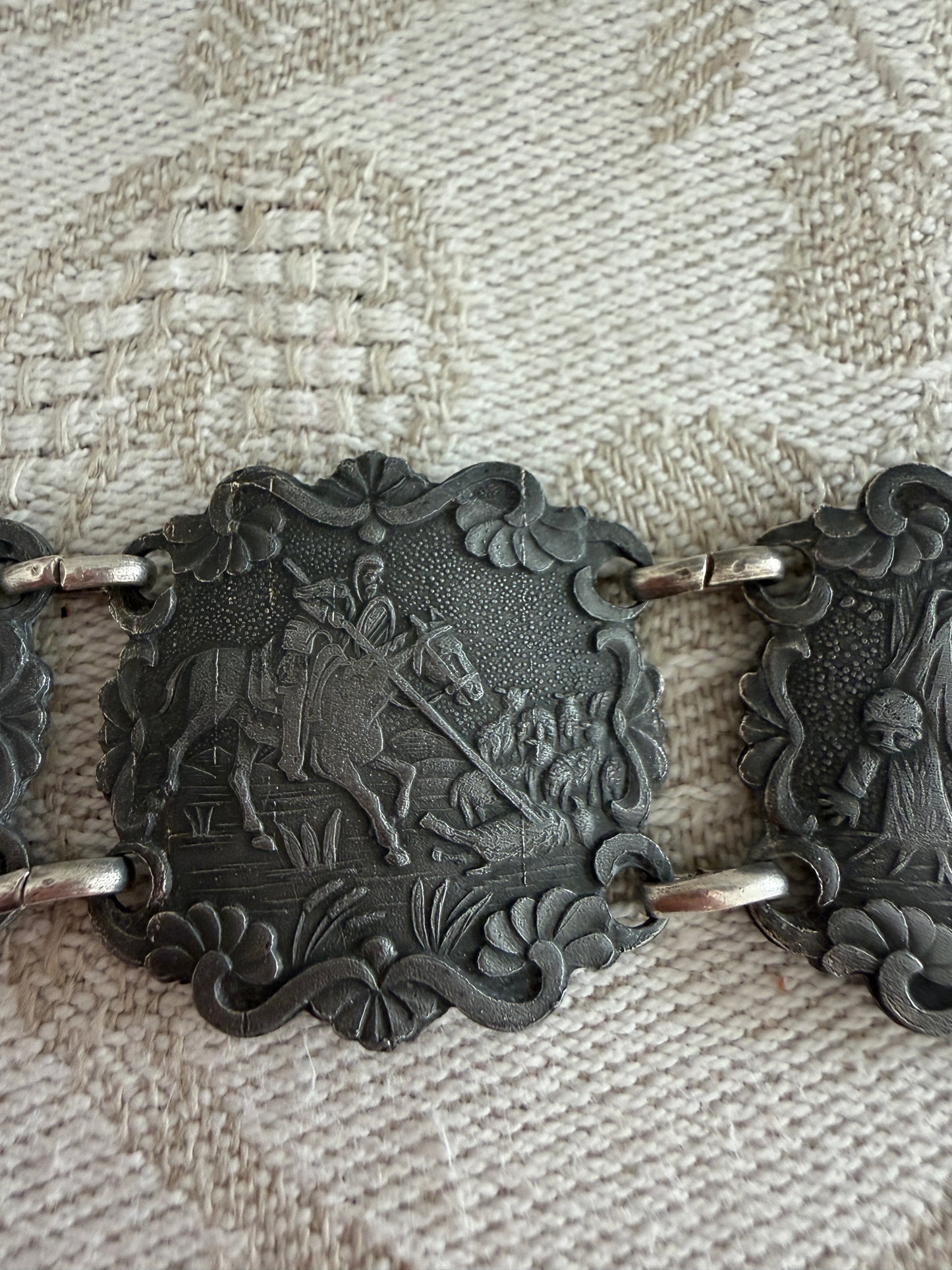 Bracciale a placche vintage Don Chisciotte
