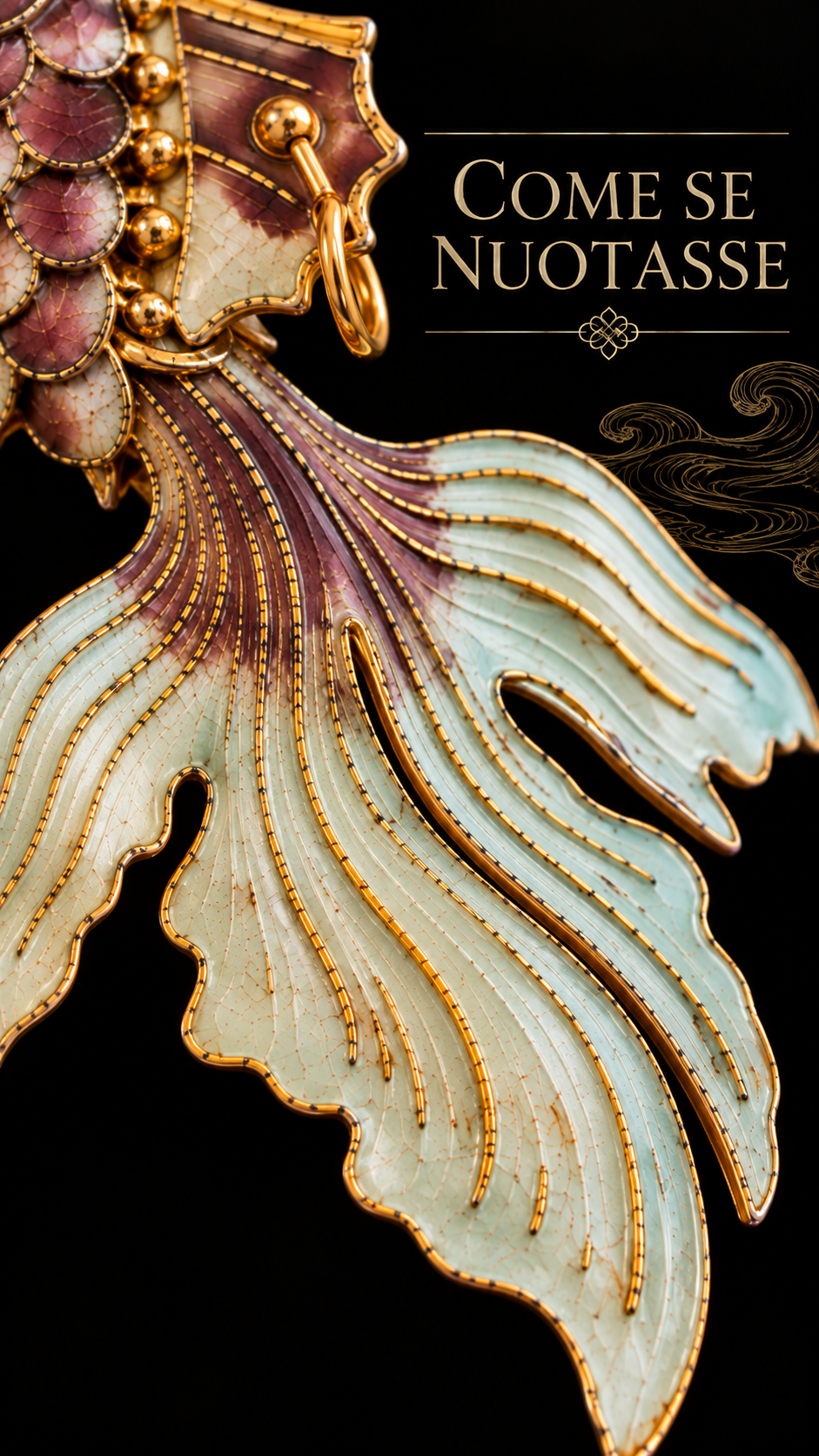 Pendente pesce dell’abbondanza Carla articolata cinese smaltata