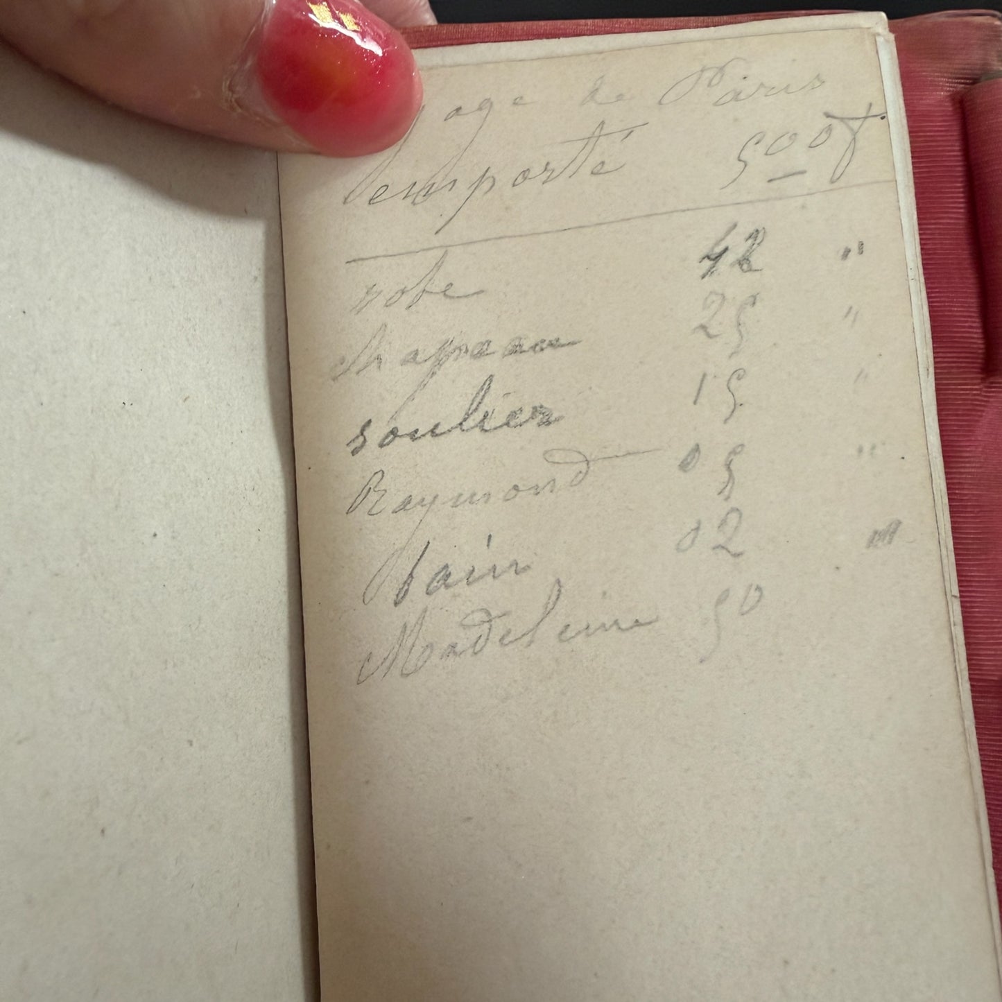 Carnet de bal 1890-1900 in finta tartaruga con matita in osso, semanier e nota spese