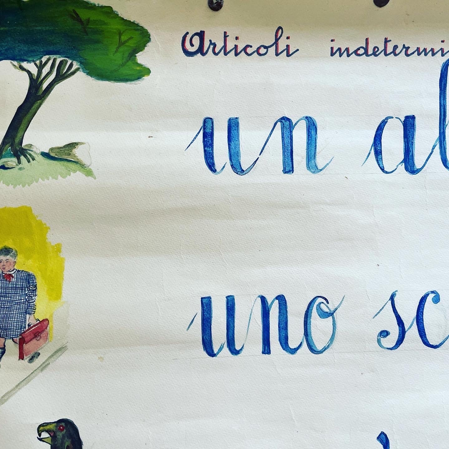 Poster antico abbecedario