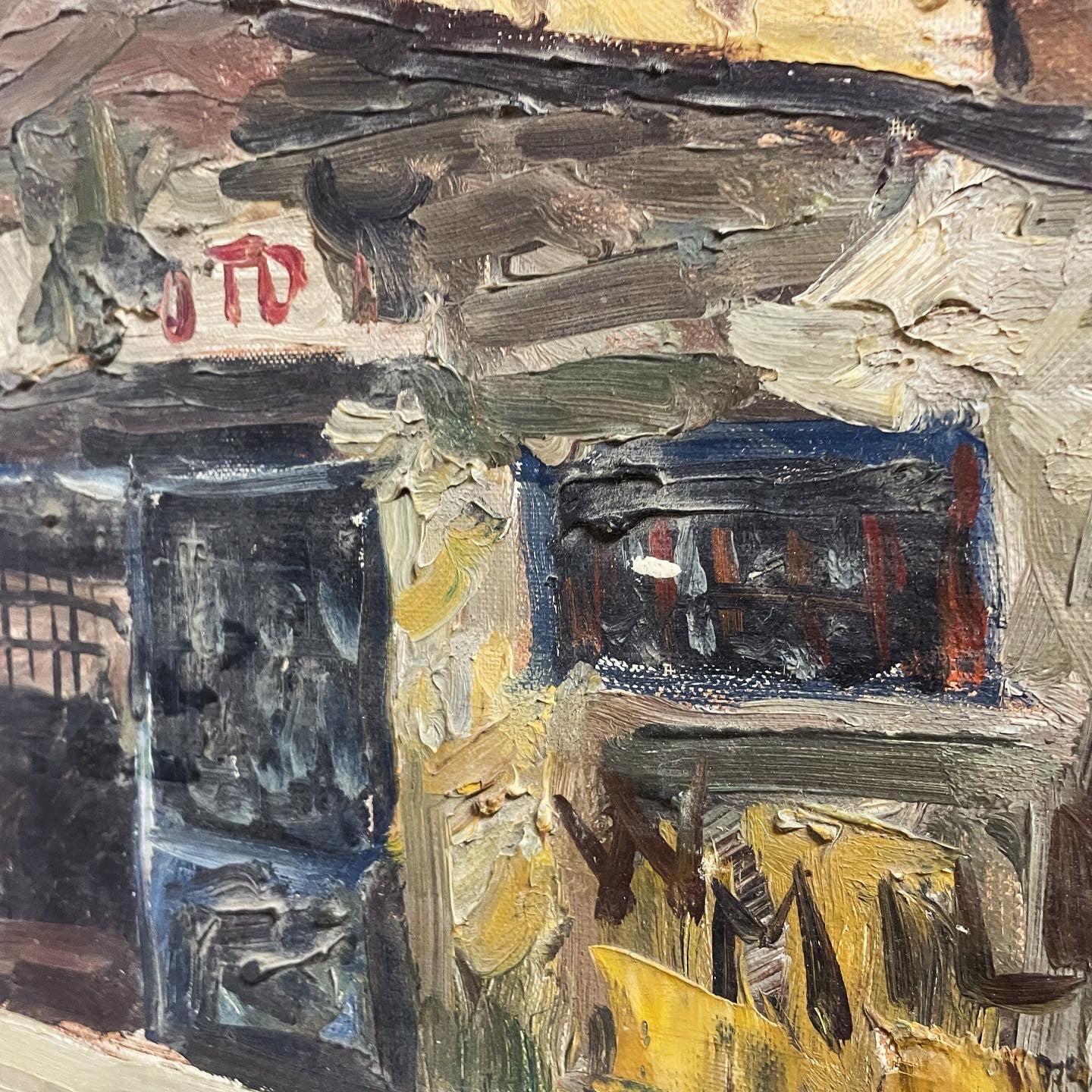 “Via vai Petrosa” oil on canvas Bartoli 1959