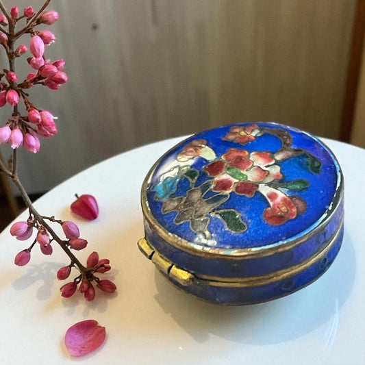 Porta pillole o essenze profumate in smalto cloisonné, primo ‘900 Cina
