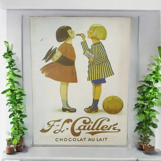 Cailler chocolate canvas advertising picture