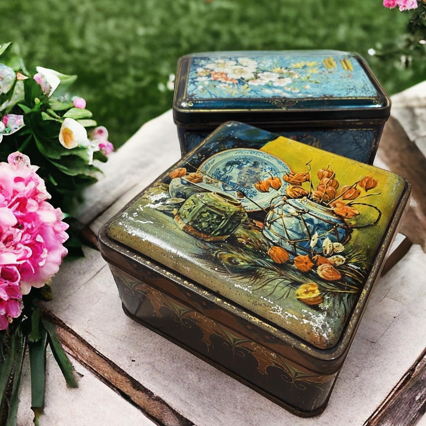 Pair of antique liberty boxes