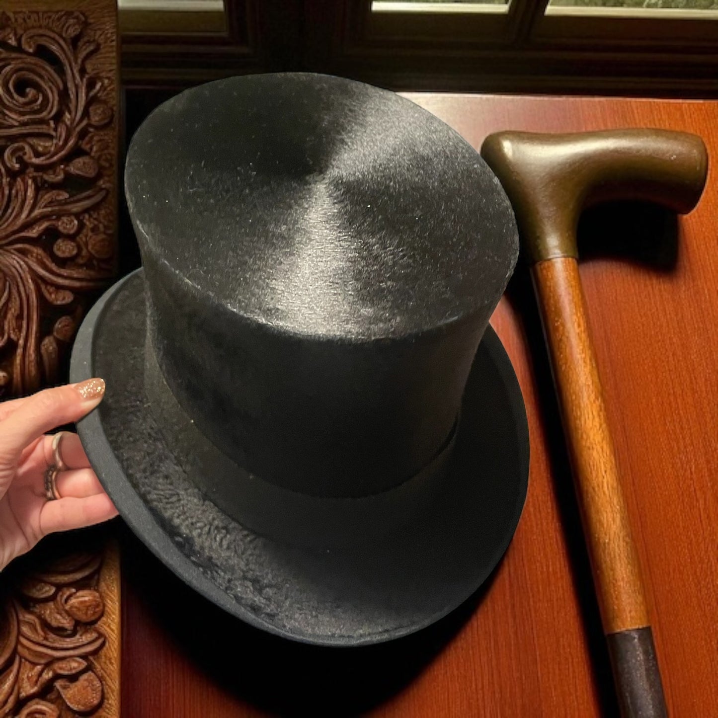 Stupendo e raro cappello cilindro Dunson & Co fine ‘800