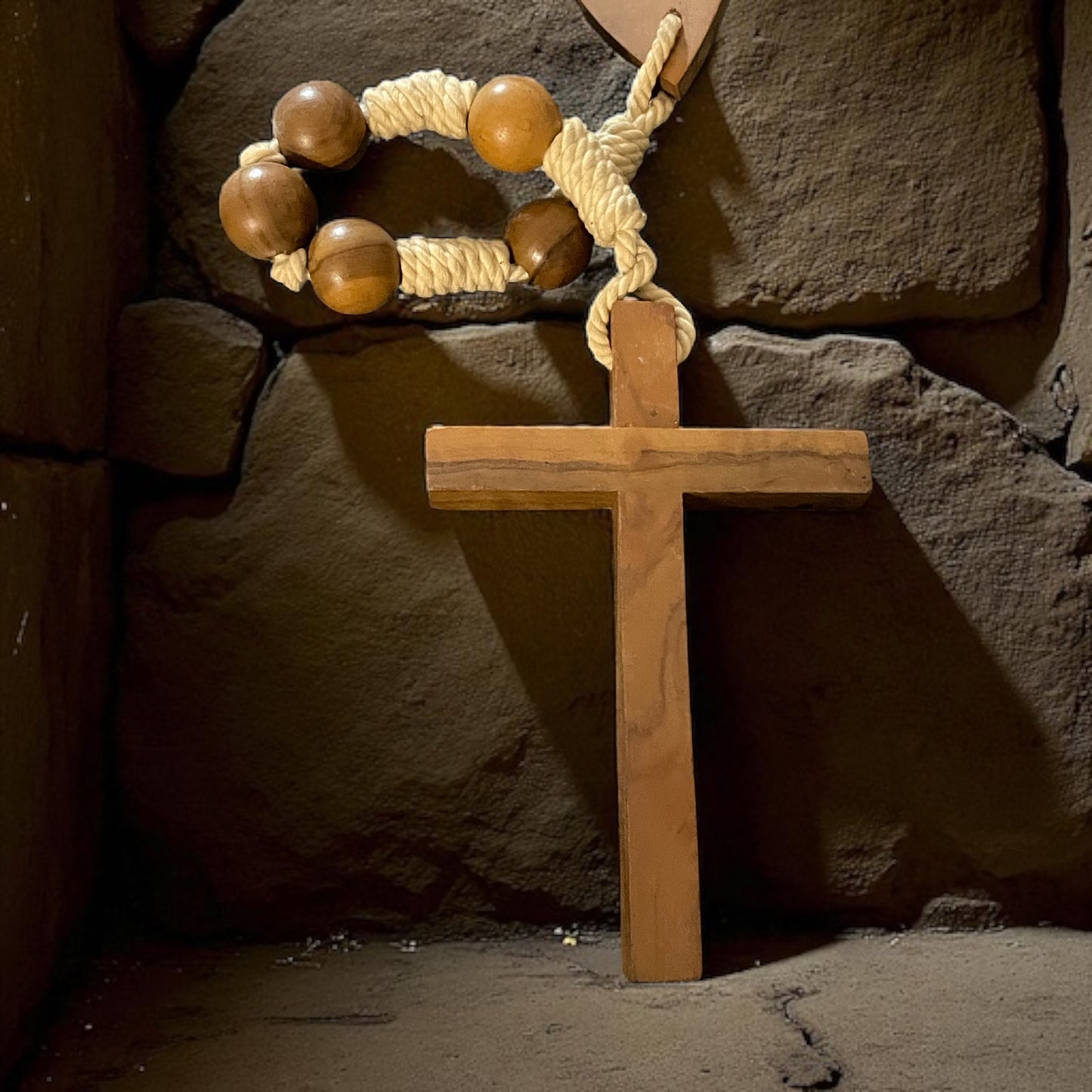 Rosario da processione Francescano lunghezza 1.02 mt da chiuso in legno