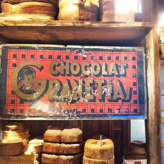 Insegna antica Art Déco Chocolat Granetias anni ‘30-‘40