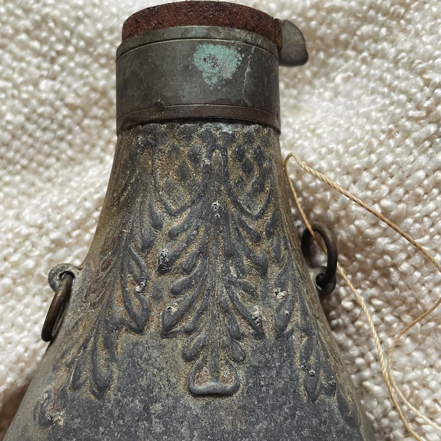 Ancient gunpowder flask