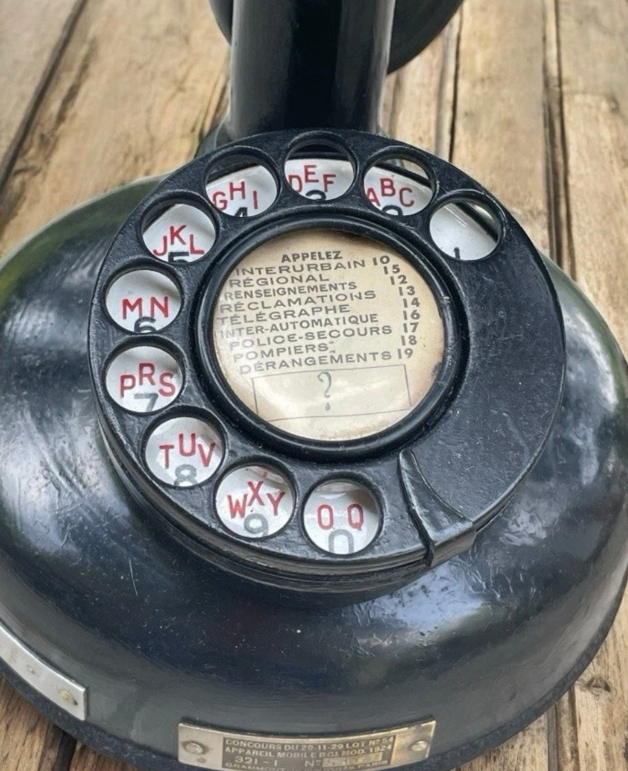 Telefono combinato anni ‘20 Grammont - Depaepe da ufficio