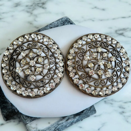 Eleganti ed antiche fibbie da scarpa, anni 20