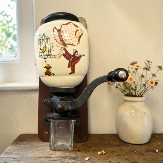 Macina caffè da muro vintage anni ‘70 Holly Hobbie