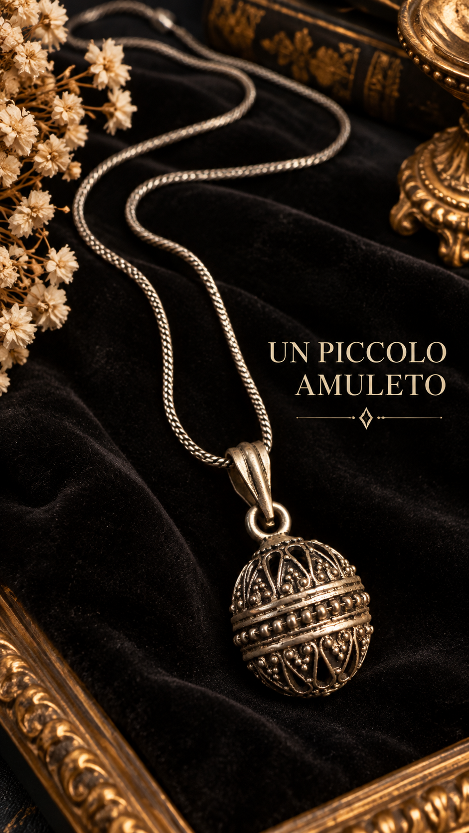 Collana vintage chiama angeli che suona per Angelo Custode