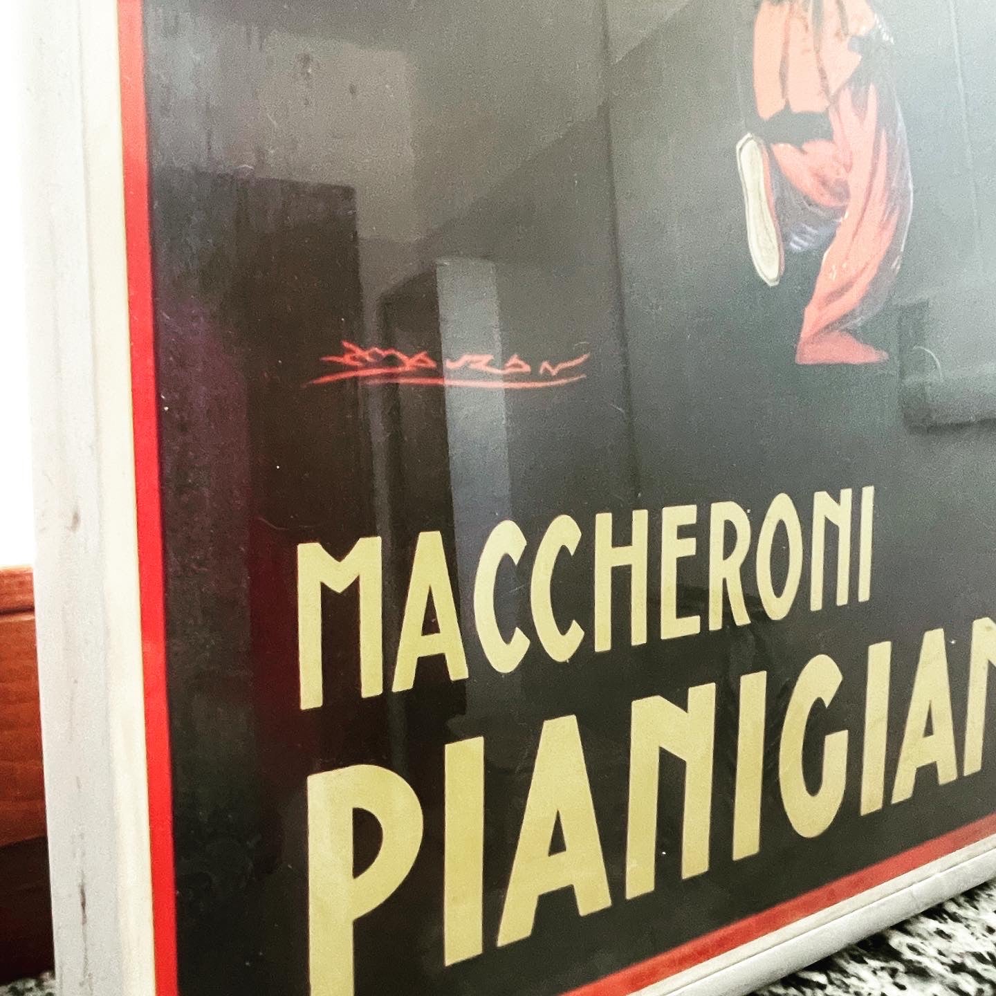 Advertising board Maccheroni Pianigiani