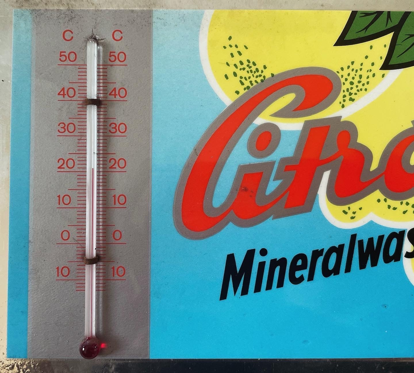 Lemonade Citroma Thermometer Sign