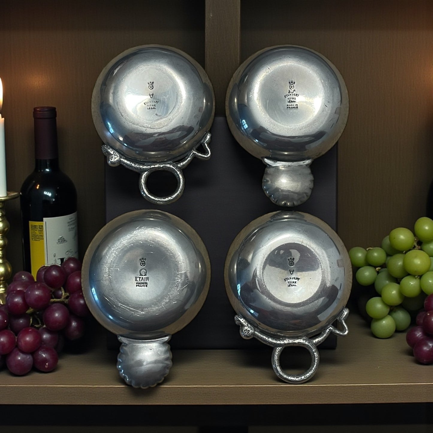 Set 4 taste - vin in peltro a tema segni zodiacali