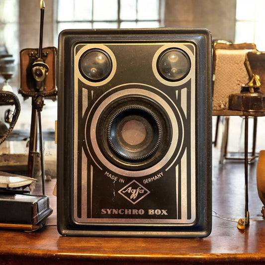 Agfa synchro box anni ‘50 fotocamera antica