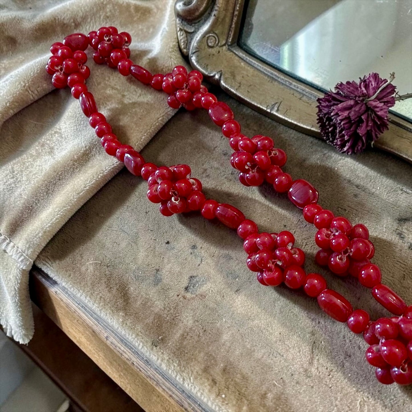 Collana lunga in vetro di Murano autentica anni ‘20