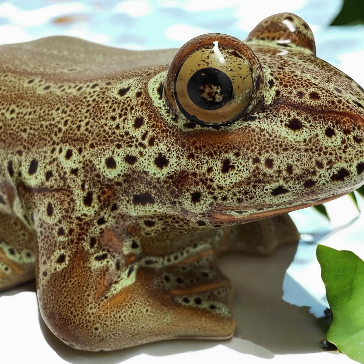 Vintage porcelain frog