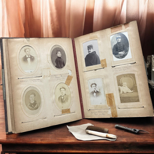 Grande album ca 1860 con 82 antiche fotografie
