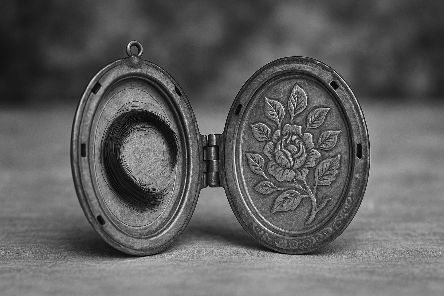 Pendente gioiello argento porta ciocca di capelli